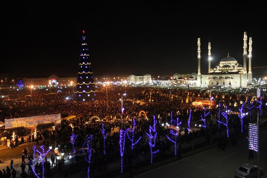 New Year celebration in Grozny