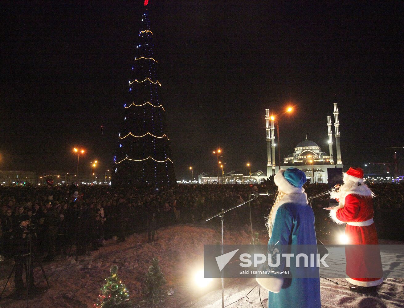 New Year celebration in Grozny