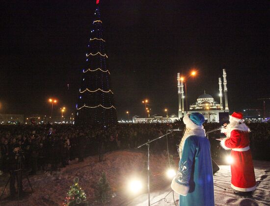 New Year celebration in Grozny