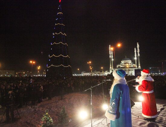New Year celebration in Grozny
