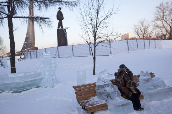 Vyugovei 2010 Ice Sculpture Festival opens in Moscow