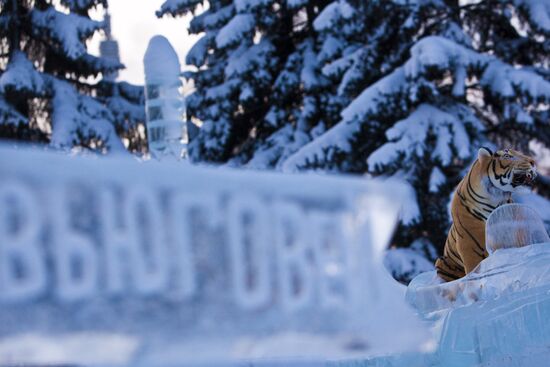 Vyugovei 2010 Ice Sculpture Festival opens in Moscow