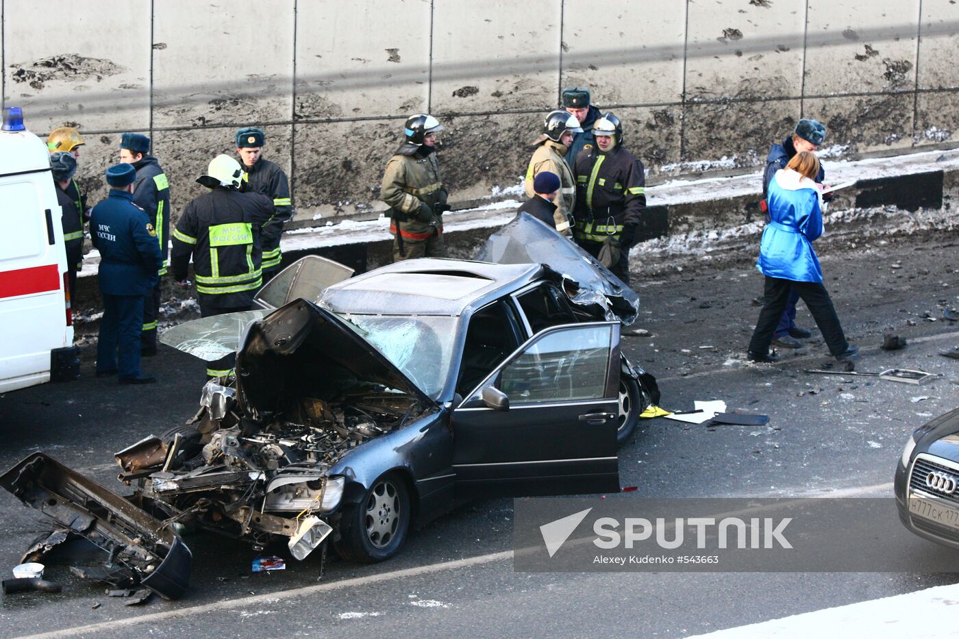 Car crash in Moscow