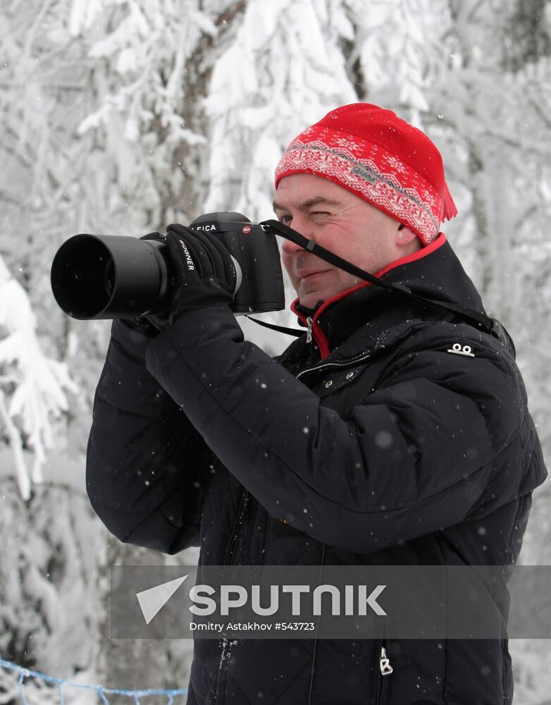 Dmitry Medvedev. Krasnaya Polyana ski resort