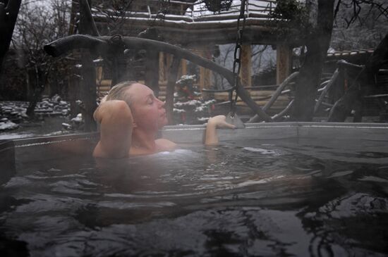 British Bath at Krasnaya Polyana ski resort in Sochi