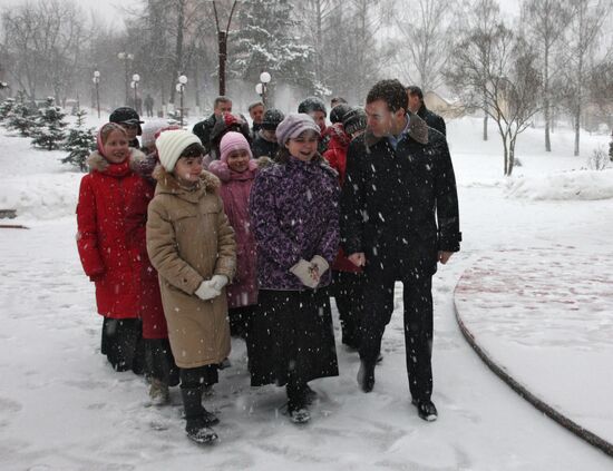 Dmitry Medvedev visits Vidnoye in Moscow Region