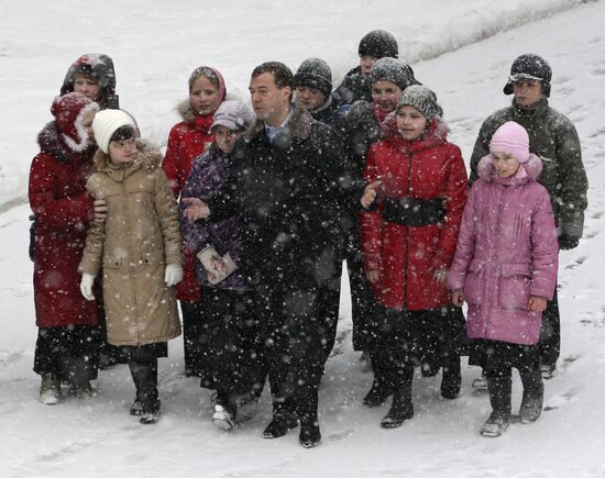 Dmitry Medvedev visits Vidnoye in Moscow Region