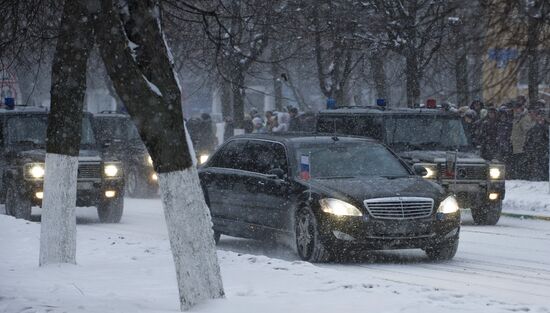 Dmitry Medvedev visits Vidnoye in Moscow Region