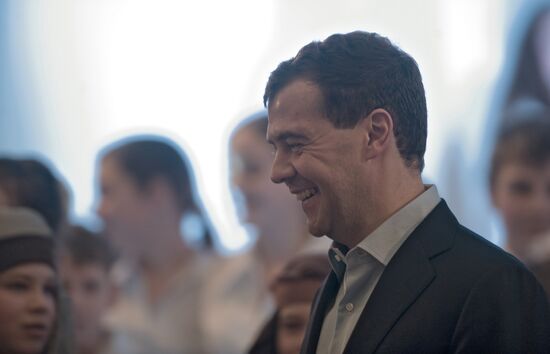Dmitry Medvedev visits Vidnoye in Moscow Region