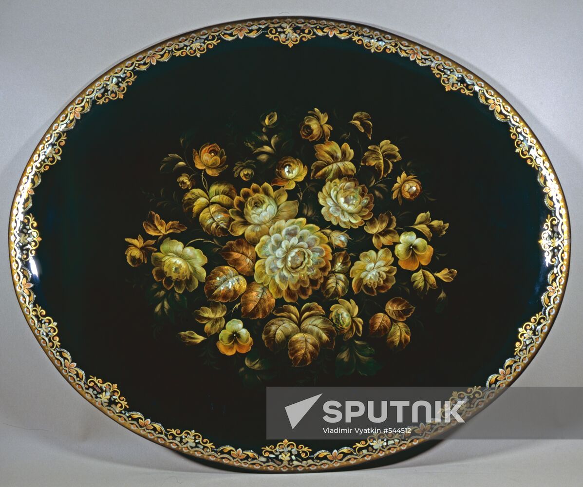 Zhostovo tray Autumn
