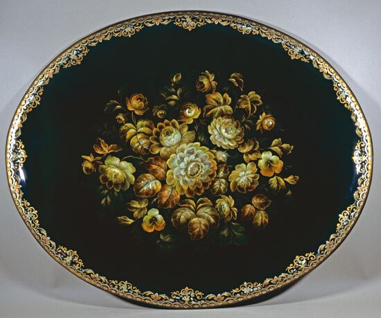 Zhostovo tray Autumn