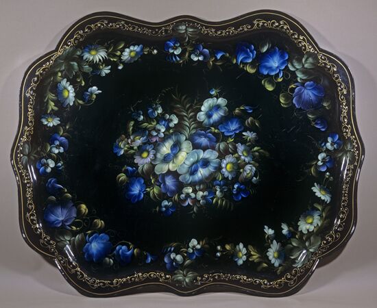 Zhostovo tray Moon Night