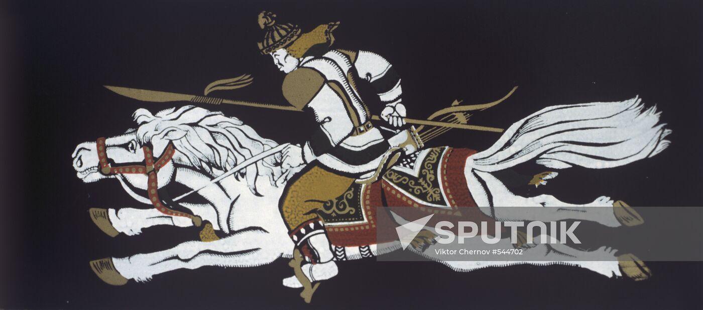 Veneer miniature on wood