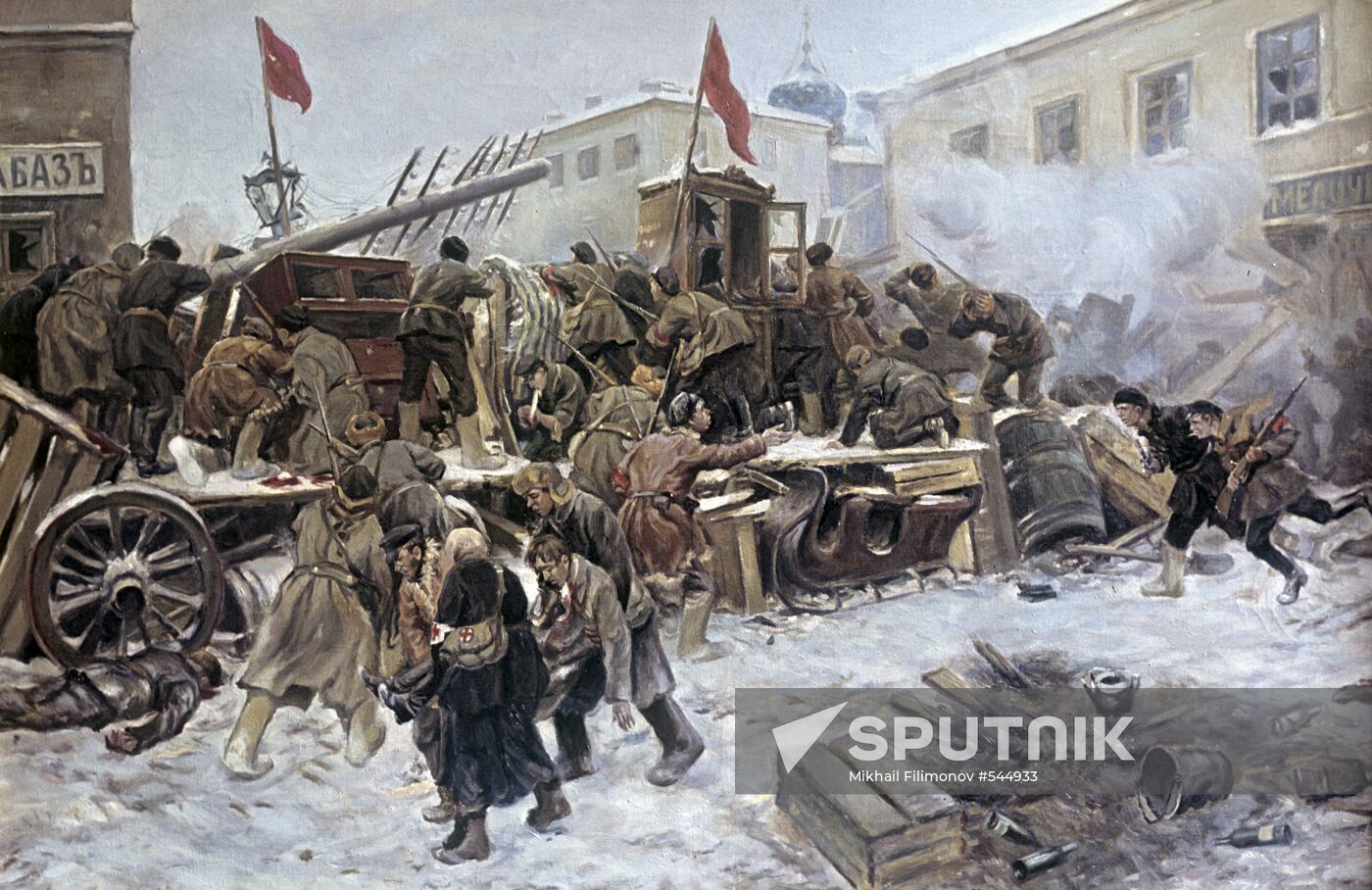"On the Barricades in 1905"