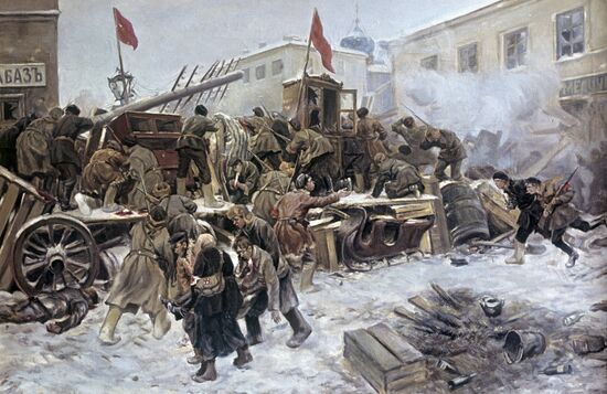 "On the Barricades in 1905"
