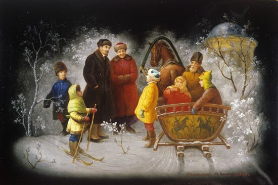 Miniature "Visiting Lenin"
