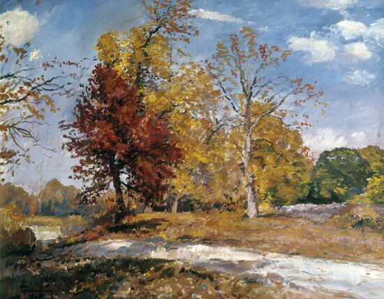 Reproduction of "Autumn" painting by Josef Bokshay