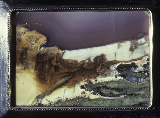 Decorative agate panel