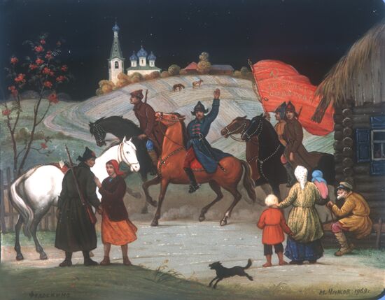 "To the Civil War" lacquer miniature