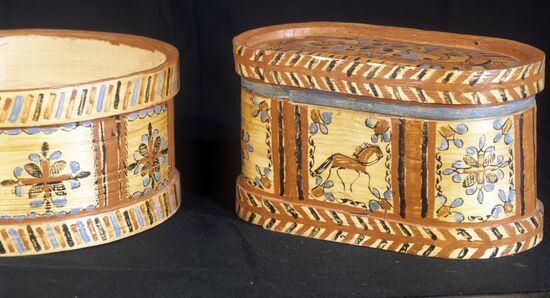 Bast basket and box