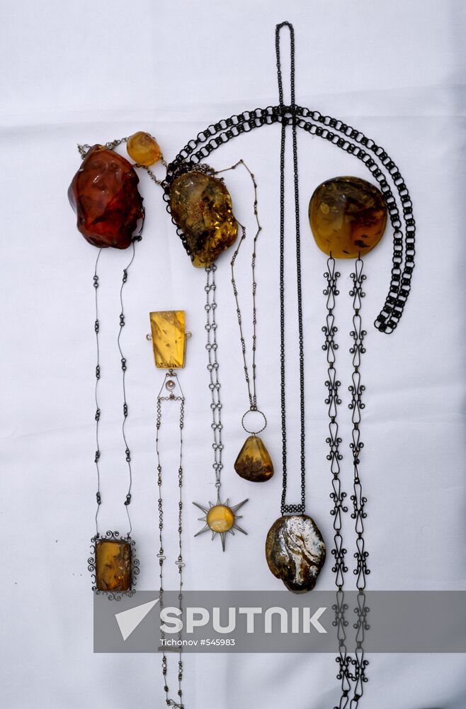 Amber pendants