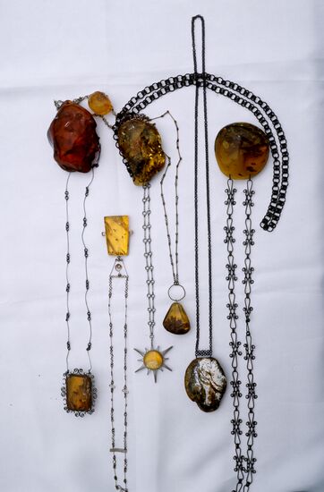 Amber pendants
