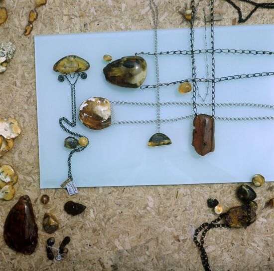 Amber pendants and medallions