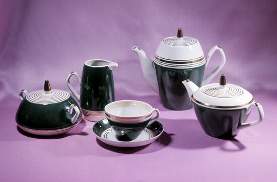 Coffee set "Malachite"