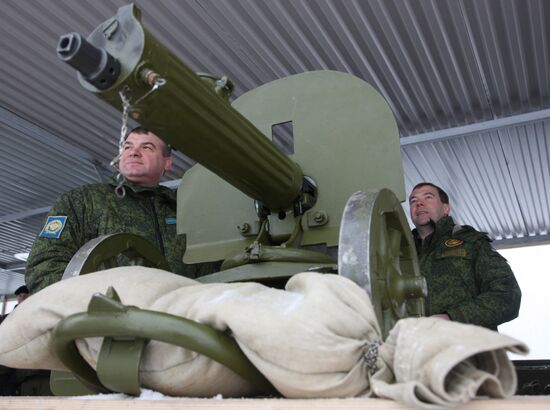 Dmitry Medvedev visits Vystrel firing range, Moscow suburbs