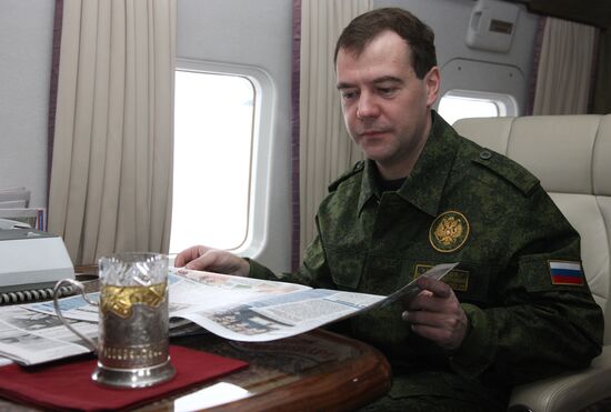 Dmitry Medvedev visits Vystrel firing range, Moscow suburbs