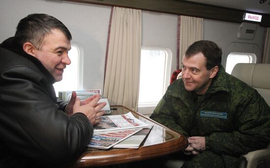 Dmitry Medvedev visits Vystrel firing range, Moscow suburbs