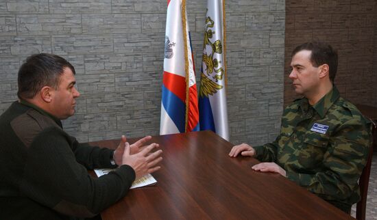 Dmitry Medvedev meets with Anatoly Serdyukov