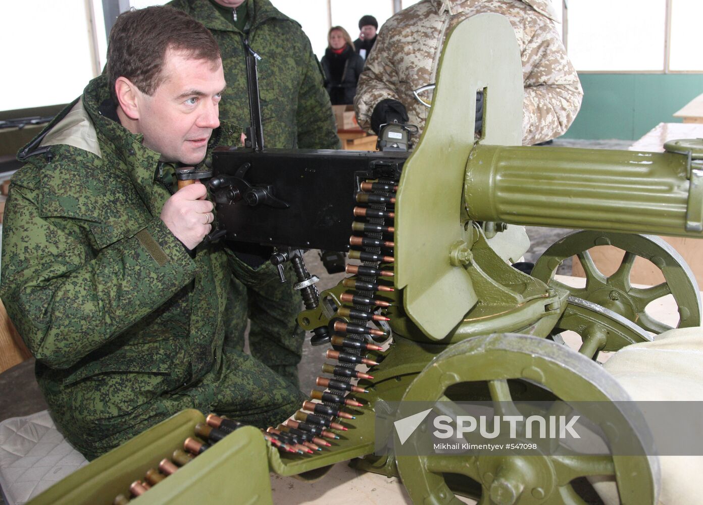 Dmitry Medvedev visits Vystrel firing range, Moscow suburbs