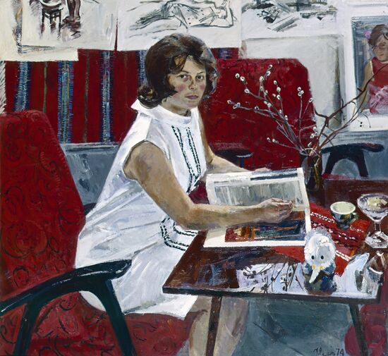 Reproduction of "Female Portrait" painting