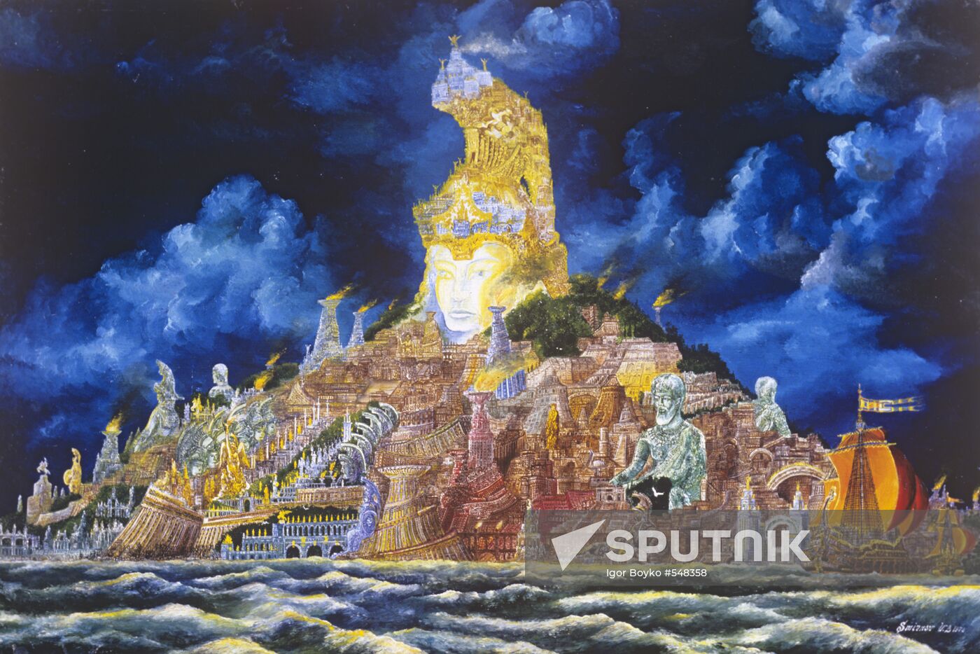 Reproduction of "Atlantis" painting