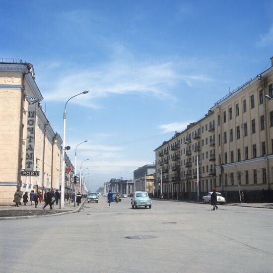 Lenin Street in Yuzhno-Sakhalinsk
