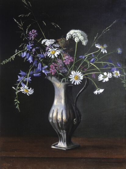 Reproduction of "Wild Flowers" painting by Yelena Romanova