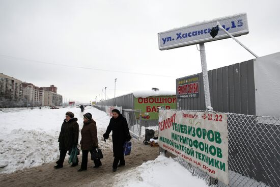 Khasansky market in St. Petersburg