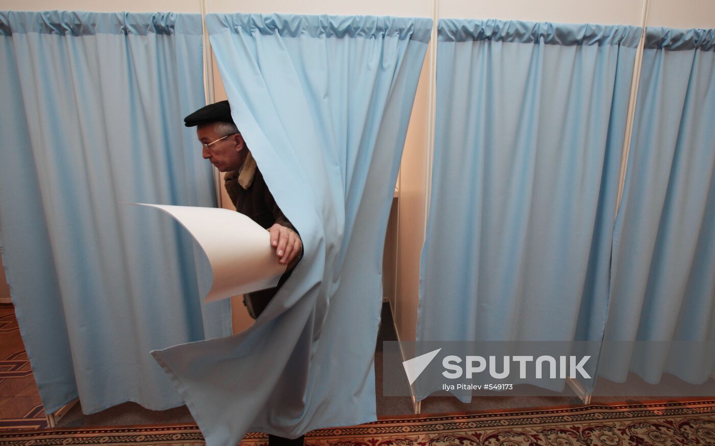 Polling station in Moscow