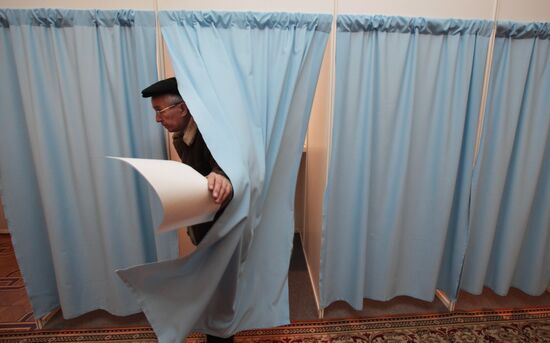 Polling station in Moscow