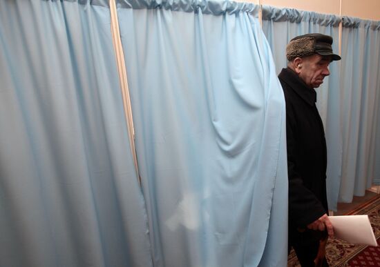 Polling station in Moscow