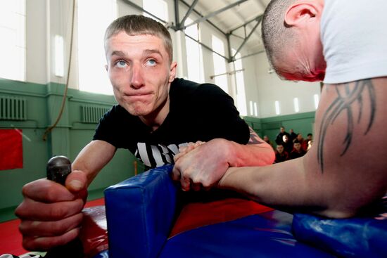 Armwrestling tournament in Vladivostok