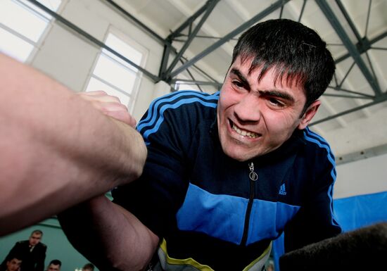 Armwrestling tournament in Vladivostok