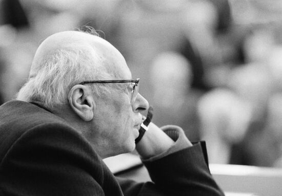 Dissident human rights activist Andrei Sakharov