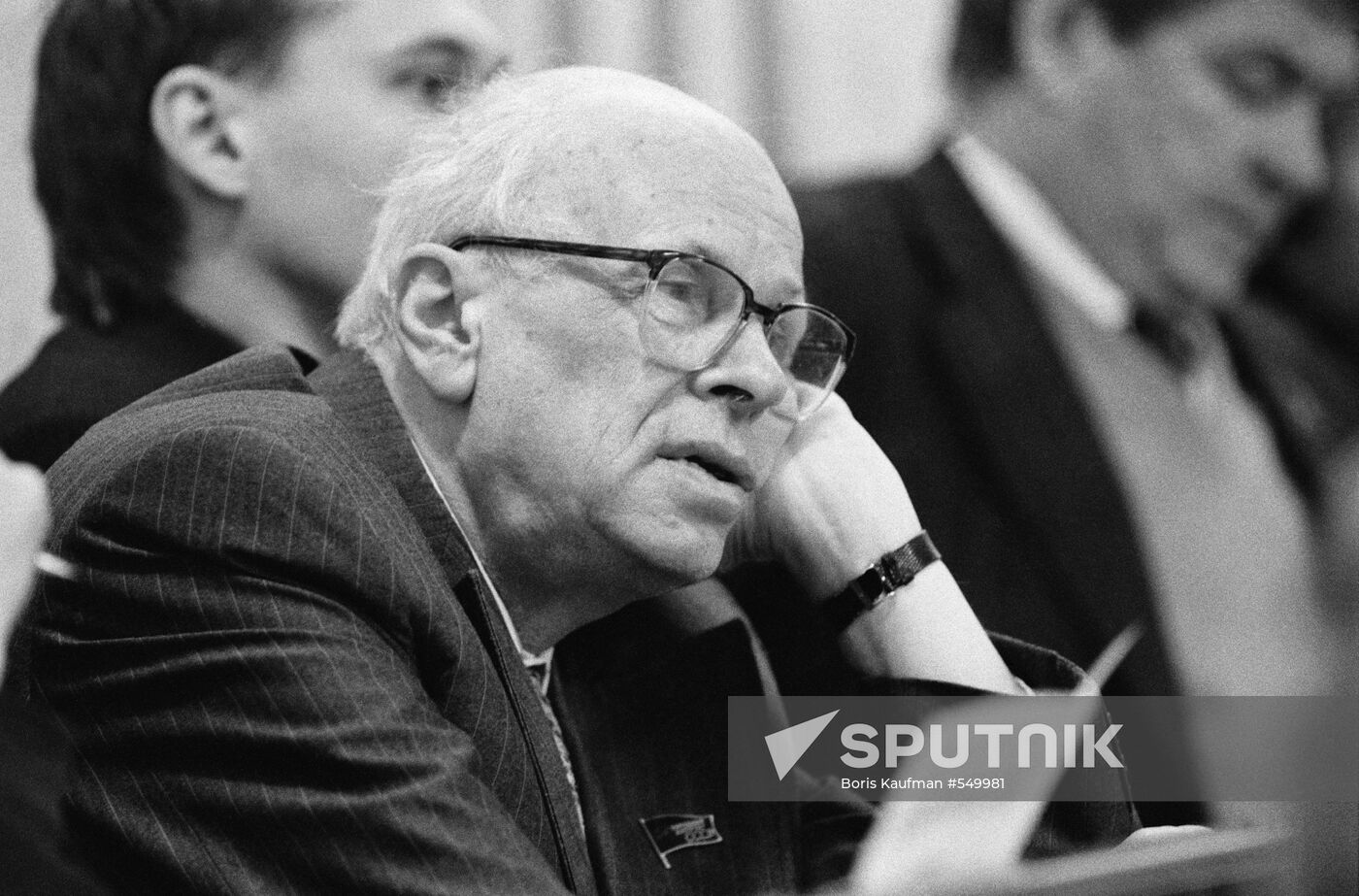 Dissident human rights activist Andrei Sakharov