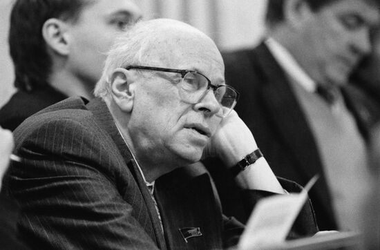 Dissident human rights activist Andrei Sakharov