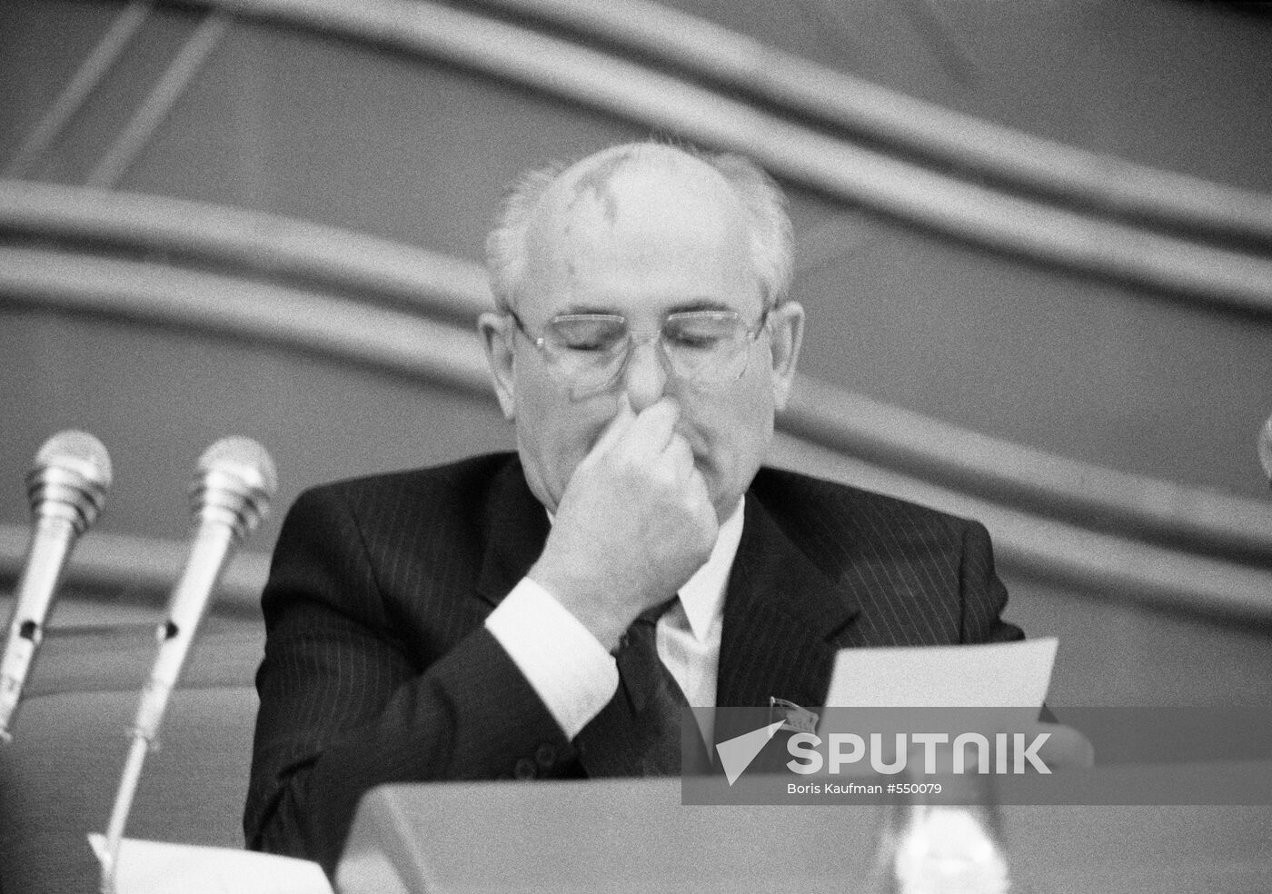 Soviet General Secretary Mikhail Gorbachev