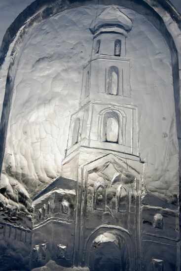 Ice town being built for Holy Theophany of Our Lord Jesus Christ