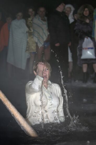 Epiphany bathing in Moscow