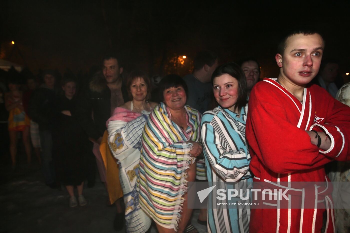 Epiphany bathing in Moscow